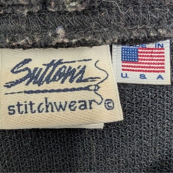 Vintage Rooster Sweatshirt Womens Size XL Black Chicken Cottage Farm Made in USA - Picture 4 of 9